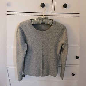 Gray J.Crew Cashmere Crewneck Sweater XS